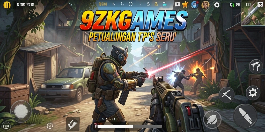Gameplay menegangkan di 9ZKGAMES dengan aksi tembak-menembak yang intens.