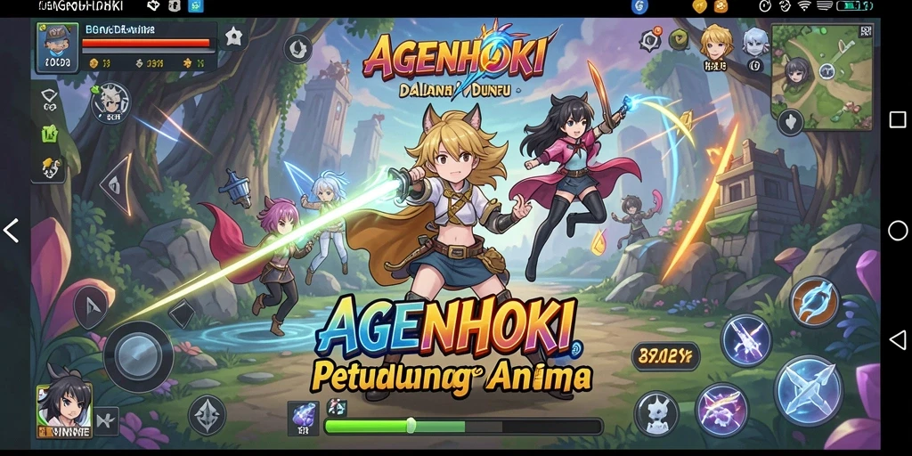 Tampilan gameplay yang seru dan menyenangkan di AGENHOKI.