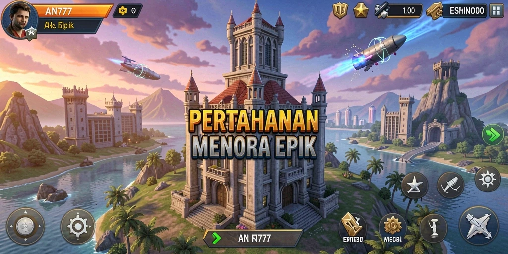 Gameplay menarik AN777 dalam genre Tower Defense.