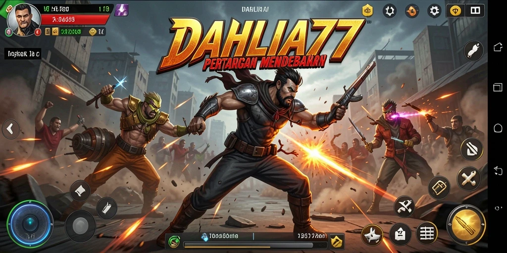 Tampilan seru gameplay DAHLIA77 dengan aksi yang mendebarkan.