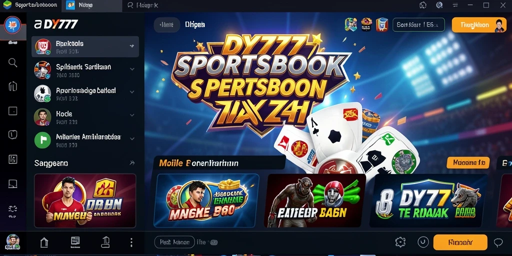 Tampilan gameplay Sportsbook di DY777 yang menampilkan taruhan langsung.