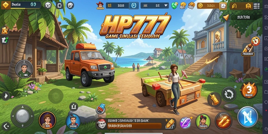 Tampilan gameplay menarik dalam game simulasi HP777.