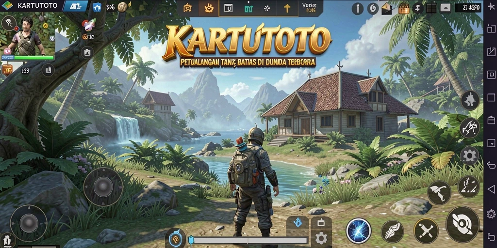 Screenshot gameplay Open World KARTUTOTO menampilkan eksplorasi yang mendalam.