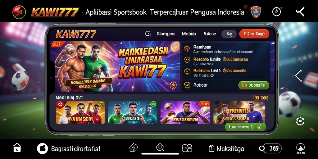 Tampilan utama KAWI777 dengan taruhan olahraga yang menarik.