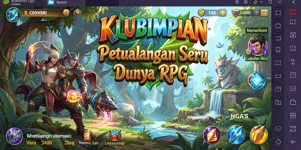 Tampilan gameplay KLUBIMPIAN yang seru dan menantang.