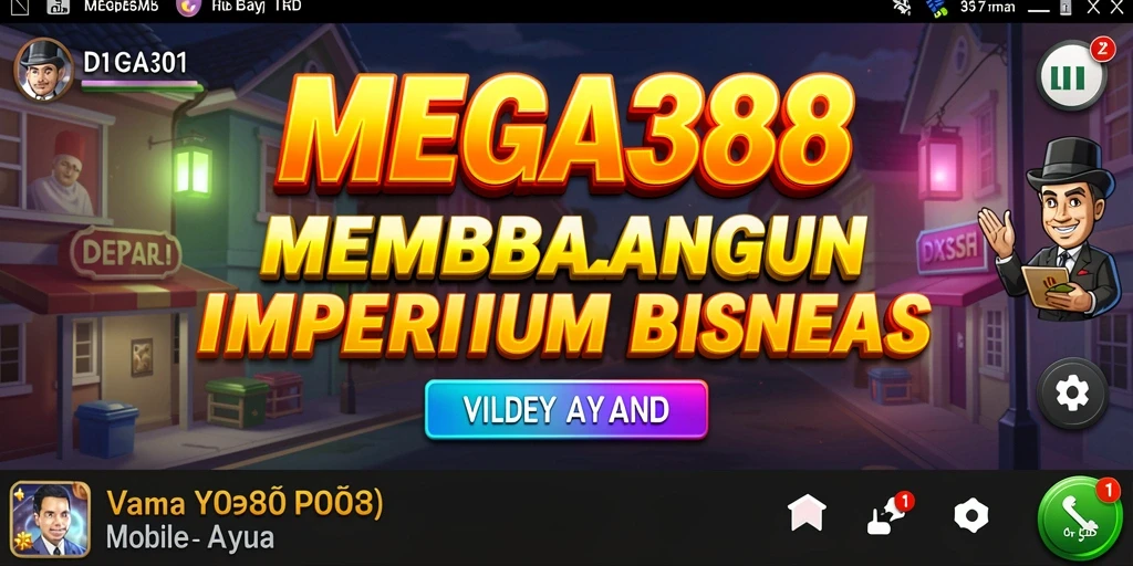 Gameplay MEGA388 yang menarik dengan elemen Tycoon yang mendebarkan.