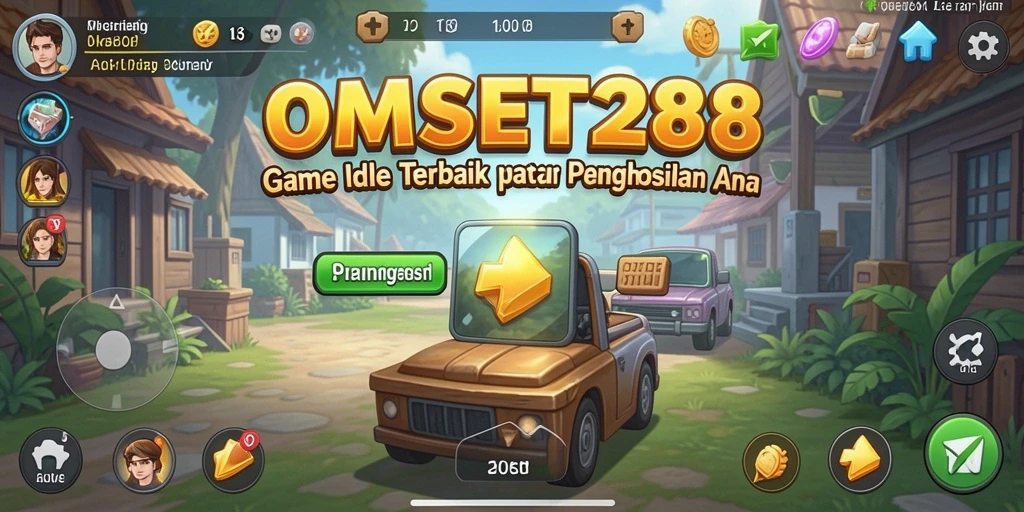 Screenshot utama OMSET288 menampilkan gameplay yang santai dan penuh strategi.