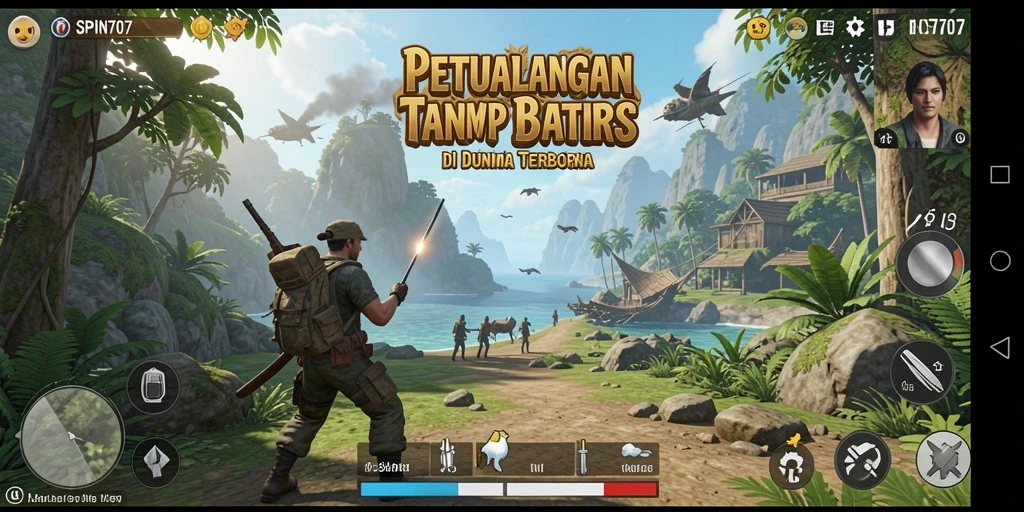 Tampilan gameplay SPIN707 yang menakjubkan dalam dunia terbuka.